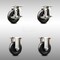 Service Caster 4 Inch 316SS Soft Rubber Wheel Swivel Top Plate Caster Brake 2 Rigid SCC, 2PK SCC-SS31620S414-SRS-TLB-2-R-2 - alternate 1
